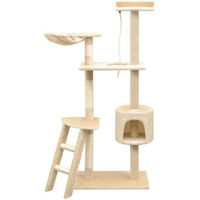 Produktbild von VidaXL Katzenkratzbaum aus Holz mit Sisal 150cm Beige