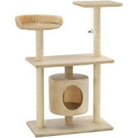 Produktbild von vidaXL Katzenkratzbaum aus Plüsch in Beige
