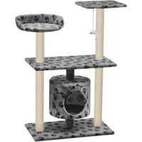 Produktbild von vidaXL Katzenkratzbaum aus Plüsch in Grau