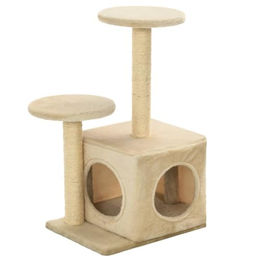 vidaXL Katzenkratzbaum aus Sisal in Beige 60cm – Bild 1 von 2