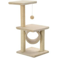 Produktbild von vidaXL Katzenkratzbaum aus Sisal in Beige 65cm für Kitten