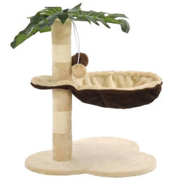 vidaXL Katzenkratzbaum aus Sisal in Beige und Braun 50cm – Bild 1 von 8