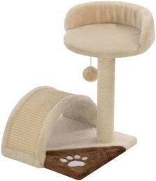 vidaXL Katzenkratzbaum aus Sisal in Beige und Braun mit 40 cm Höhe – Bild 1 von 10