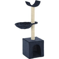 Produktbild von vidaXL Katzenkratzbaum aus Sisal in Blau mit 105 cm Höhe