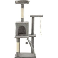 Produktbild von vidaXL Katzenkratzbaum aus Sisal in Grau mit 120cm Höhe