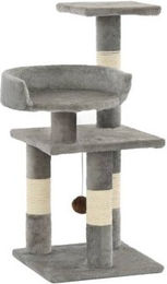 vidaXL Katzenkratzbaum aus Sisal in Grau mit 65cm Höhe – Bild 1 von 8