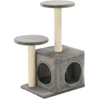 Produktbild von VidaXL Katzenkratzbaum für Kitten aus Plüsch in Grau
