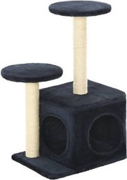 VidaXL Katzenkratzbaum für Kitten aus Sisal 60cm Blau Schwarz – Bild 1 von 7