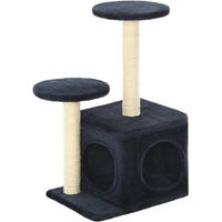 Produktbild von VidaXL Katzenkratzbaum für Kitten aus Sisal 60cm Blau Schwarz