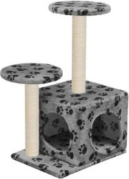 vidaXL Katzenkratzbaum für Kitten aus Sisal Grau 60cm – Bild 1 von 7