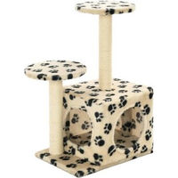 Produktbild von vidaXL Katzenkratzbaum für Kitten aus Sisal in Beige 60cm