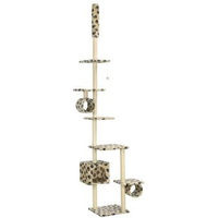 Produktbild von vidaXL Katzenkratzbaum mit Sisal und Deckenspanner Beige 260cm
