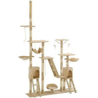Produktbild von vidaXL Katzenkratzbaum XL aus Sisal in Beige mit Kletterfunktion