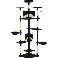 Produktbild von vidaXL Katzenkratzbaum XL aus Sisal in Schwarz-Weiß 203 cm