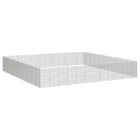 Produktbild von vidaXL Kleintiergehege aus verzinktem Eisen 48-teilig 54x100 cm für Kaninchen in Silber