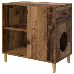 vidaXL Kratzbaum aus Holz in Braun 72 x 42,5 x 70 cm – Bild 1 von 2