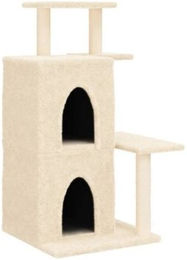 VidaXL Kratzbaum aus Plüsch in Beige – Bild 1 von 3