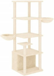 vidaXL Kratzbaum aus Plüsch in Beige – Bild 1 von 2