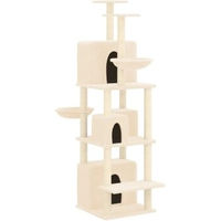 Produktbild von VidaXL Kratzbaum aus Plüsch in Beige für Katzen