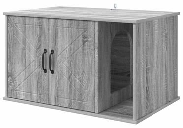 vidaXL Kratzbaum für Katzen aus Holz in Grau 85 x 55 x 50,5 cm – Bild 1 von 2