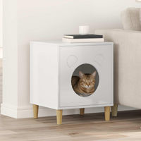 Produktbild von vidaXL Kratzbaum für Katzen in Weiß aus Holzwerkstoff, Polyester und Sisal
