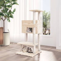 Produktbild von vidaXL Kratzbaum für Katzen mit Sisal-Kratzsäulen in Creme 108,5 cm