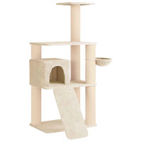 Produktbild von vidaXL Kratzbaum für Katzen mit Sisal-Kratzsäulen in Creme 173 cm