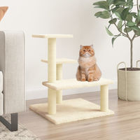 Produktbild von vidaXL Kratzbaum für Katzen mit Sisal-Kratzsäulen in Creme 61 cm