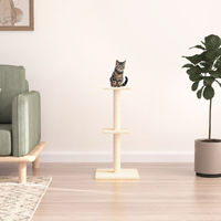 Produktbild von vidaXL Kratzbaum für Katzen mit Sisal-Kratzsäulen in Creme 73 cm