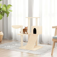 Produktbild von vidaXL Kratzbaum für Katzen mit Sisal-Kratzsäulen in Creme 82 cm