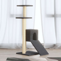 Produktbild von vidaXL Kratzbaum für Katzen mit Sisal-Kratzsäulen in Dunkelgrau 92 cm