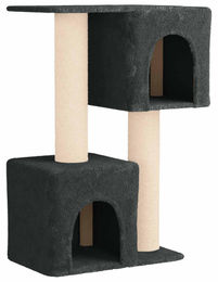 vidaXL Kratzbaum für Katzen mit Sisal-Kratzsäulen in Grau 114 cm – Bild 1 von 2