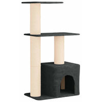 Produktbild von vidaXL Kratzbaum für Katzen mit Sisal-Kratzsäulen in Grau 133 cm
