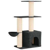 Produktbild von vidaXL Kratzbaum für Katzen mit Sisal-Kratzsäulen in Grau 133 cm