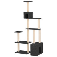 Produktbild von vidaXL Kratzbaum für Katzen mit Sisal-Kratzsäulen in Grau 177,5 cm