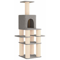 Produktbild von vidaXL Kratzbaum für Katzen mit Sisal-Kratzsäulen in Grau 180 cm