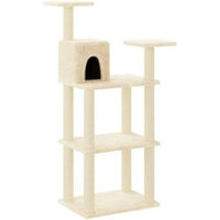 Produktbild von vidaXL Kratzbaum für Katzen aus Plüsch in Beige 41 cm