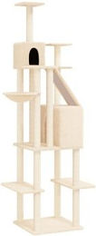 VidaXL Kratzbaum für Katzen aus Plüsch in Beige – Bild 1 von 1