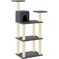 Produktbild von VidaXL Kratzbaum für Katzen aus Plüsch in Grau
