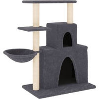 Produktbild von VidaXL Kratzbaum für Katzen aus Plüsch in Grau