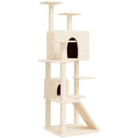 Produktbild von vidaXL Kratzbaum für Katzen in Beige aus Plüsch