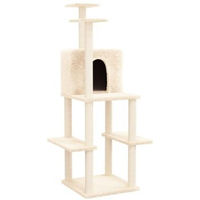 Produktbild von vidaXL Kratzbaum für Katzen in Beige aus Plüsch groß