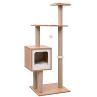 Produktbild von vidaXL Kratzbaum für Katzen in Braun und Weiß aus Holz