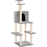 Produktbild von VidaXL Kratzbaum für Katzen in Grau aus Plüsch