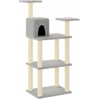 Produktbild von vidaXL Kratzbaum für Katzen in Grau mit Sisal