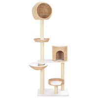 Produktbild von vidaXL Kratzbaum für Katzen mit Haus und 4 Körben aus Sisal und Plüsch 180 cm