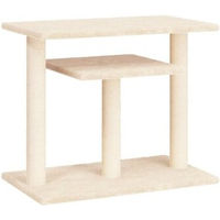 Produktbild von vidaXL Kratzbaum für Katzen mit Plattformen und Sisalsäulen in Creme und Beige