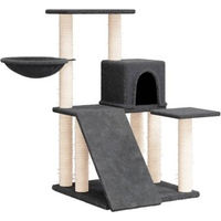 Produktbild von VidaXL Kratzbaum für Katzen mit Sisal-Kratzsäulen in Dunkelgrau 82cm