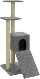 vidaXL Kratzbaum für Katzen mit Sisal-Kratzsäulen in Grau 92 cm – Bild 1 von 13