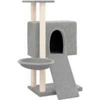 Produktbild von vidaXL Kratzbaum für Katzen mit Sisal-Kratzsäulen in Grau 96 cm